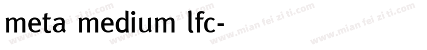 meta medium lfc字体转换